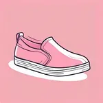 pink slip-on shoes image